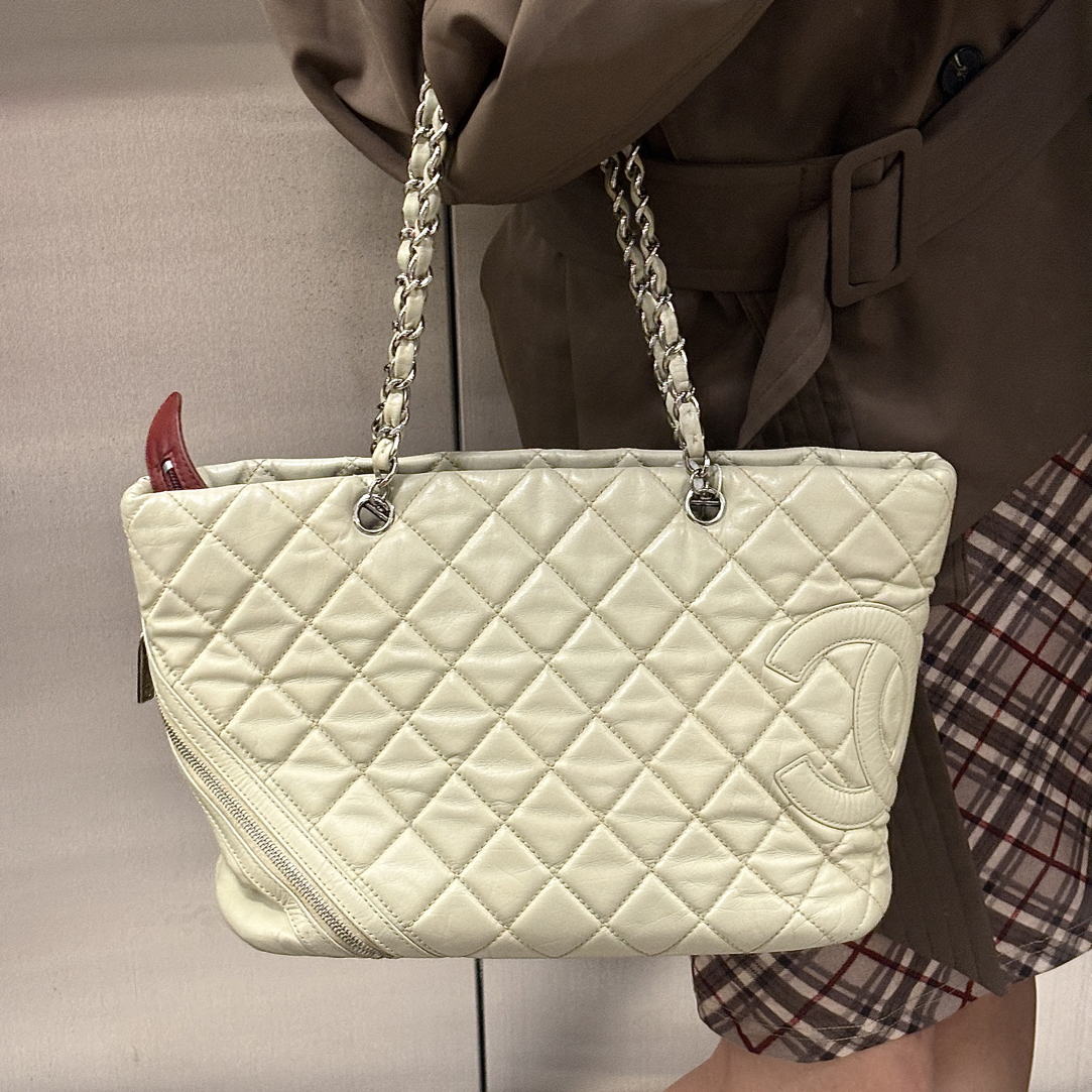 99新 Chanel/香奈儿 Chanel托特包单肩小香风