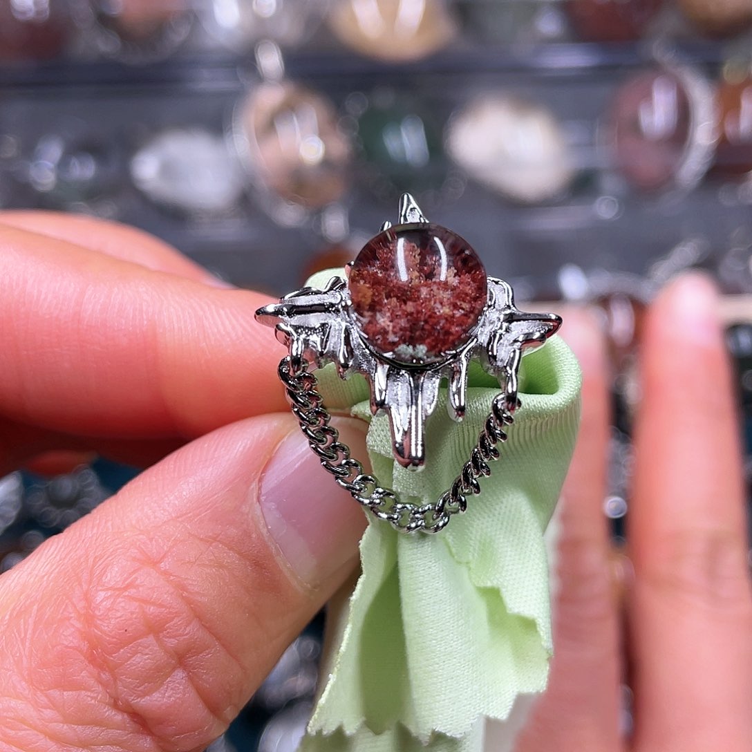 【闪购商品】水晶珠宝半成品银S925镶嵌戒指