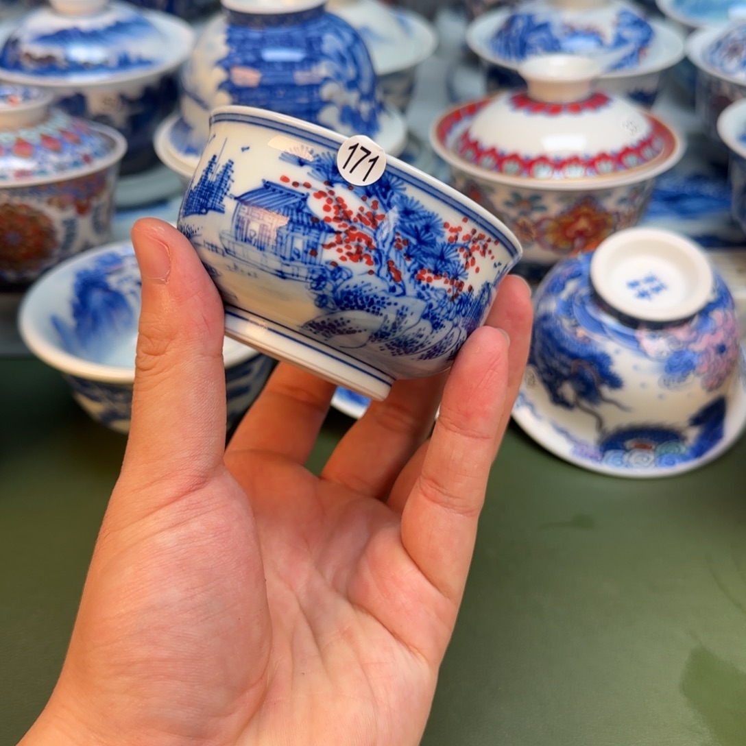 彦祖纯手工手绘茶具171