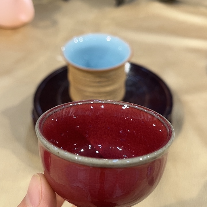 钧瓷杯子6只，钧瓷杯子6只