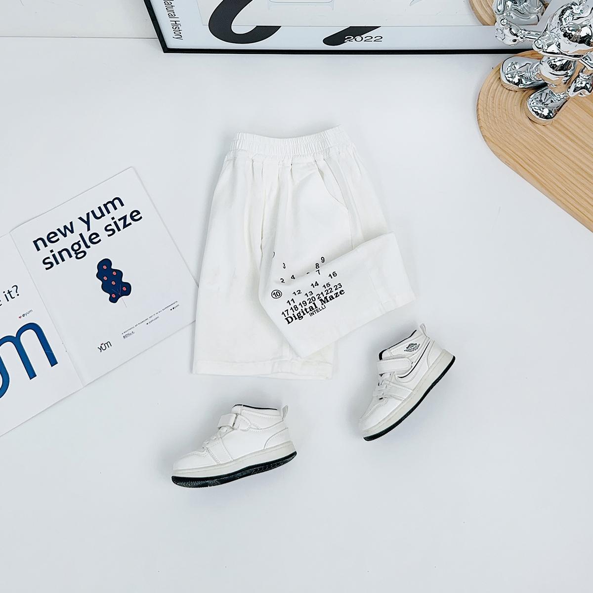 儿童五分裤子夏装薄款男童宽松牛仔裤夏季 FB25135 悠悠童话童装