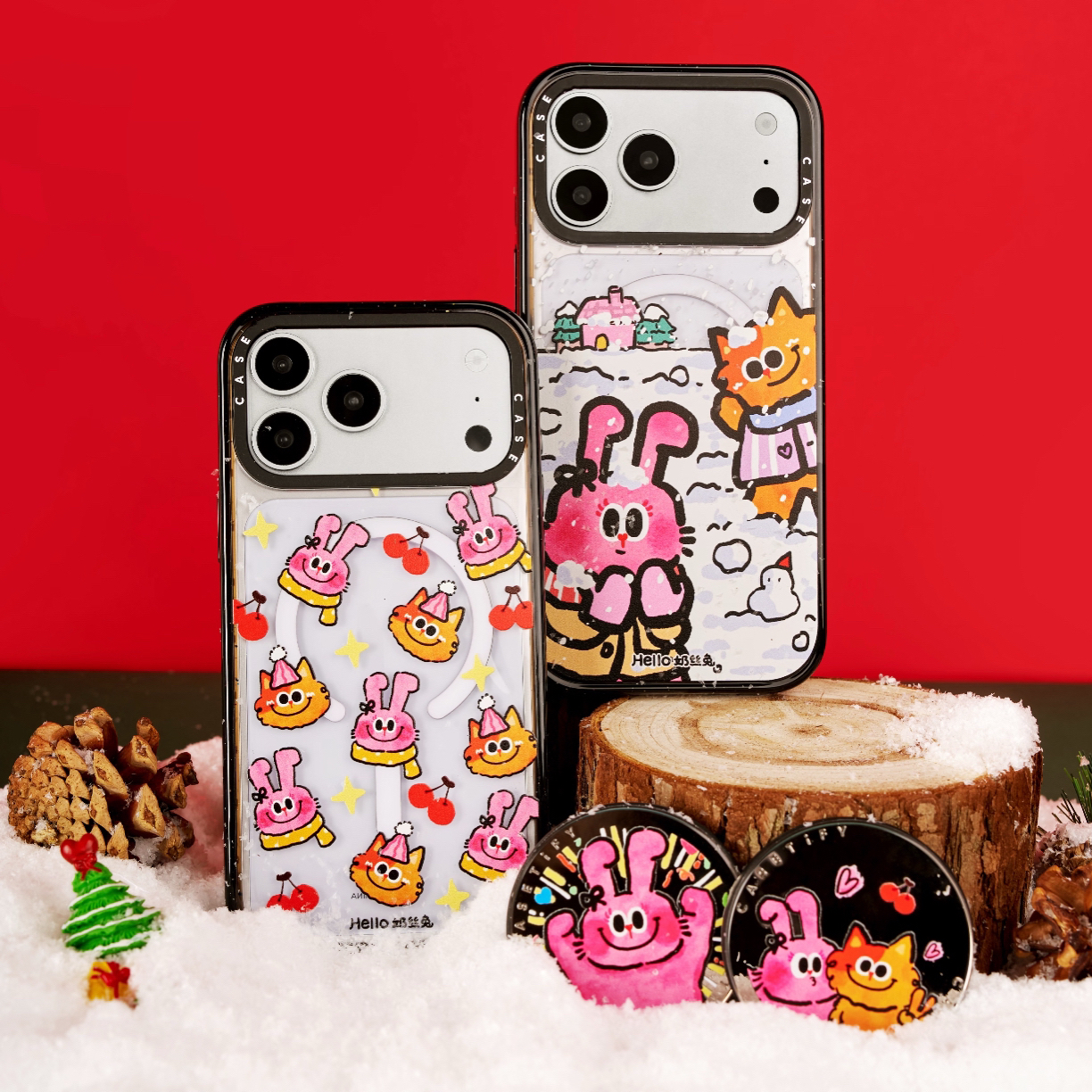 CASE联名Hello奶丝兔17ProMax适用于苹果iphone16pro卡通15网红明