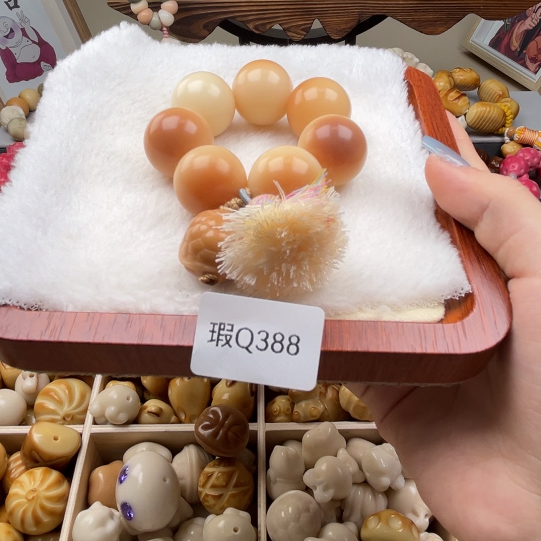 菩提根/象牙果吊坠?****?瑕WQ388圆珠手捻20m一串