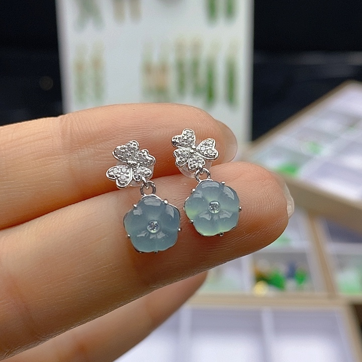 翡翠未镶嵌耳饰翡翠