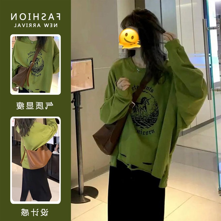 秋装新款设计感宽松孕妇卫衣上衣+半身裙子休闲孕妇两件套装