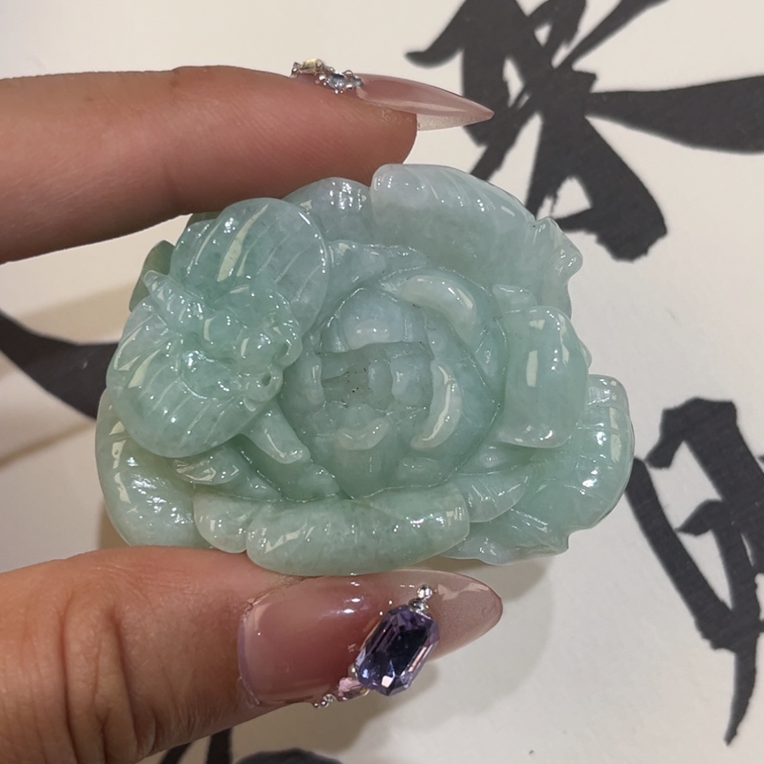 翡翠未镶嵌吊坠(赠链)代编织