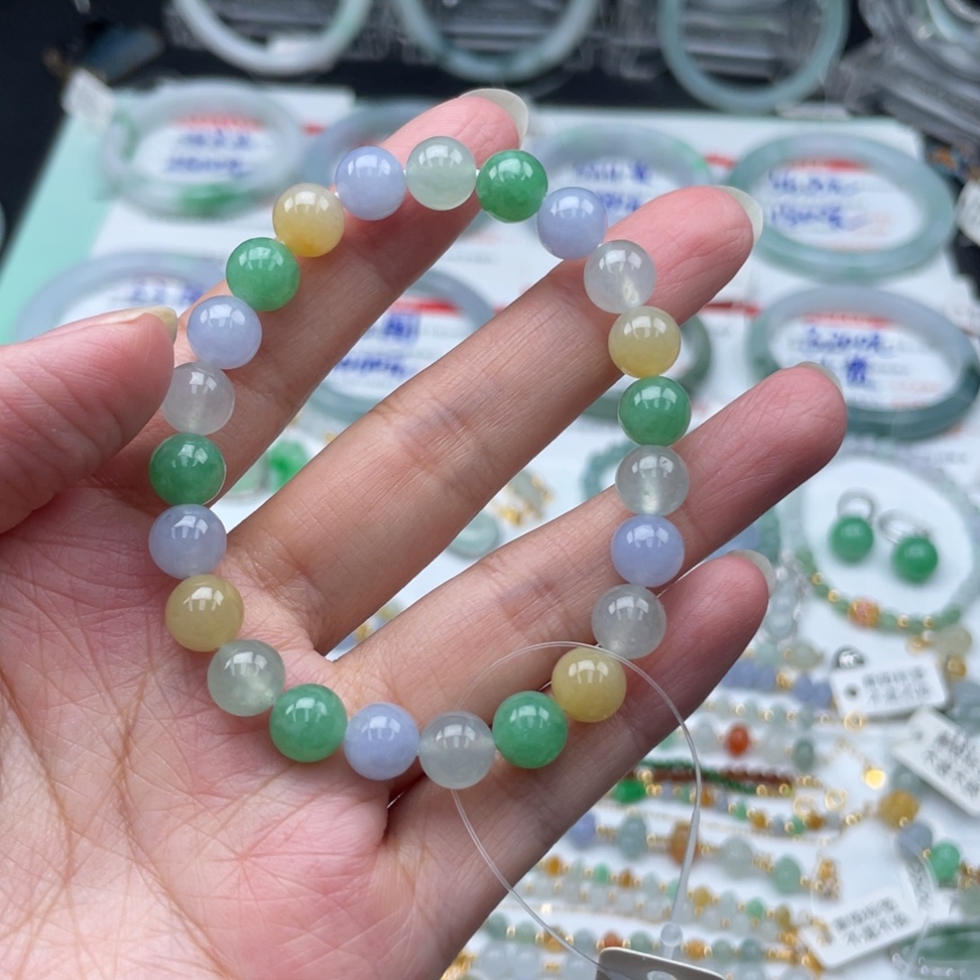 未镶嵌手串翡翠翡翠