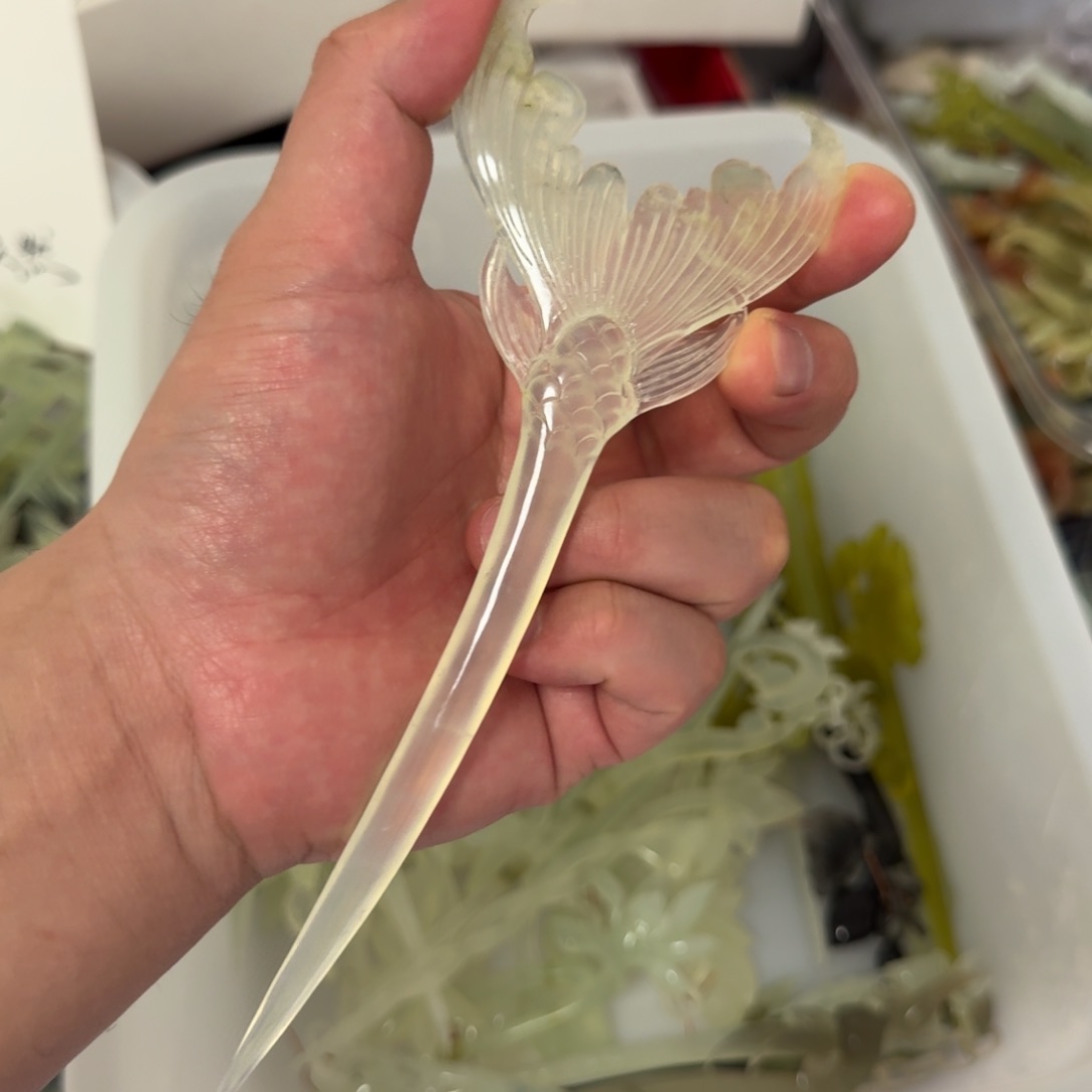 岫玉发饰未镶嵌明君玉簪贼拉好看
