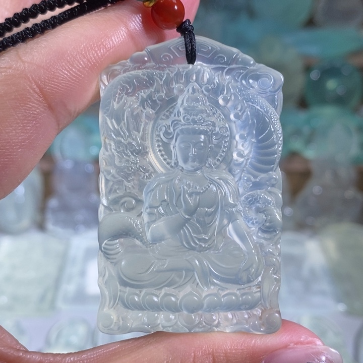 岫玉颈饰未镶嵌吊坠