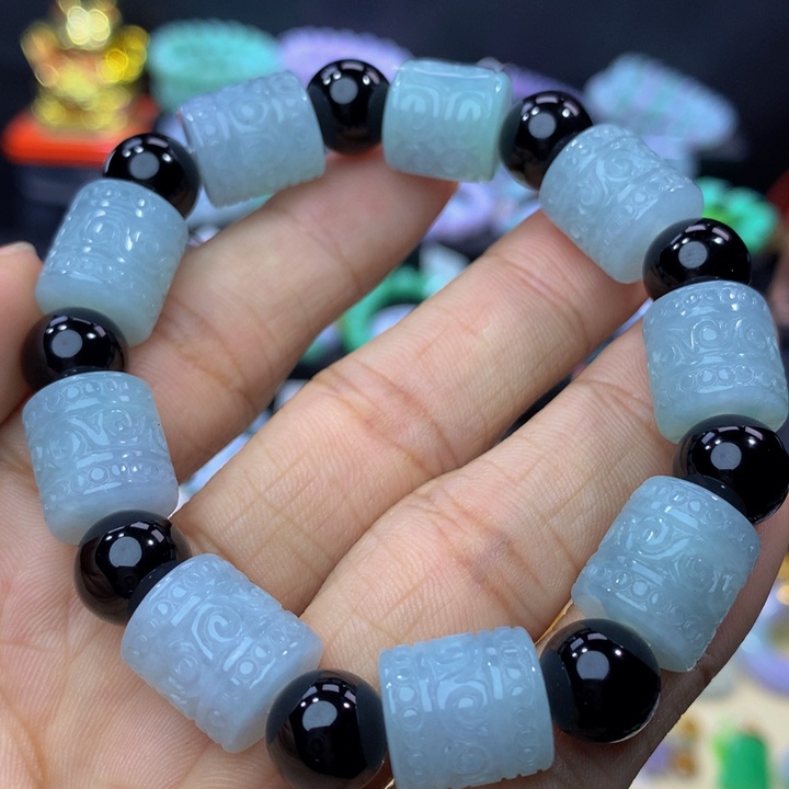 未镶嵌手链翡翠翡翠 12+ 