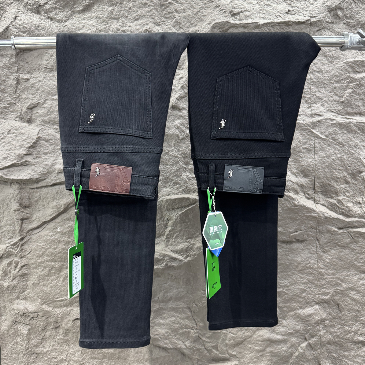 秋冬轻奢男士直筒牛仔裤高弹修身直筒显瘦牛仔裤