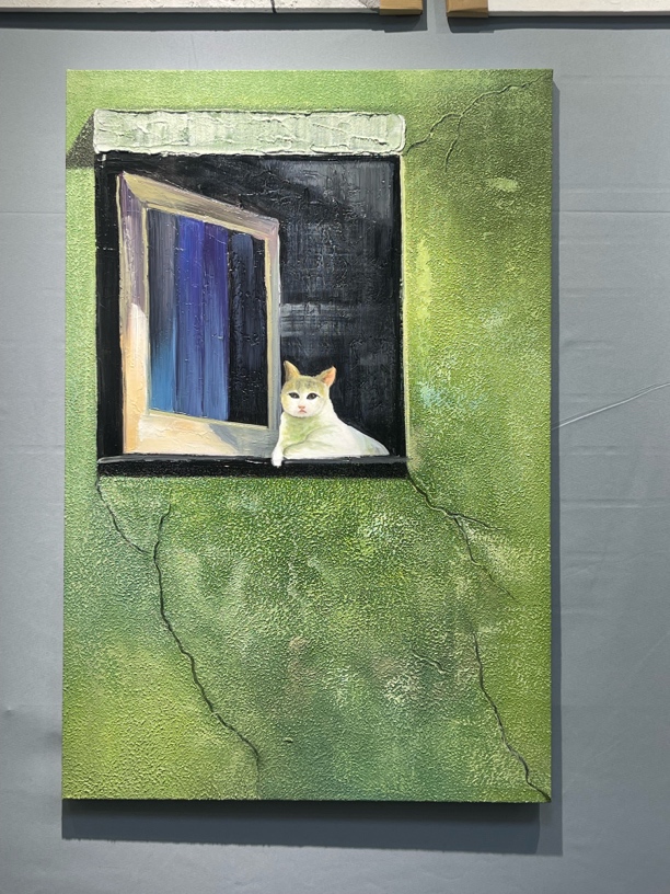 现代入户玄关装饰画大海风景沙发背景墙砂岩挂画走廊过道大幅壁画