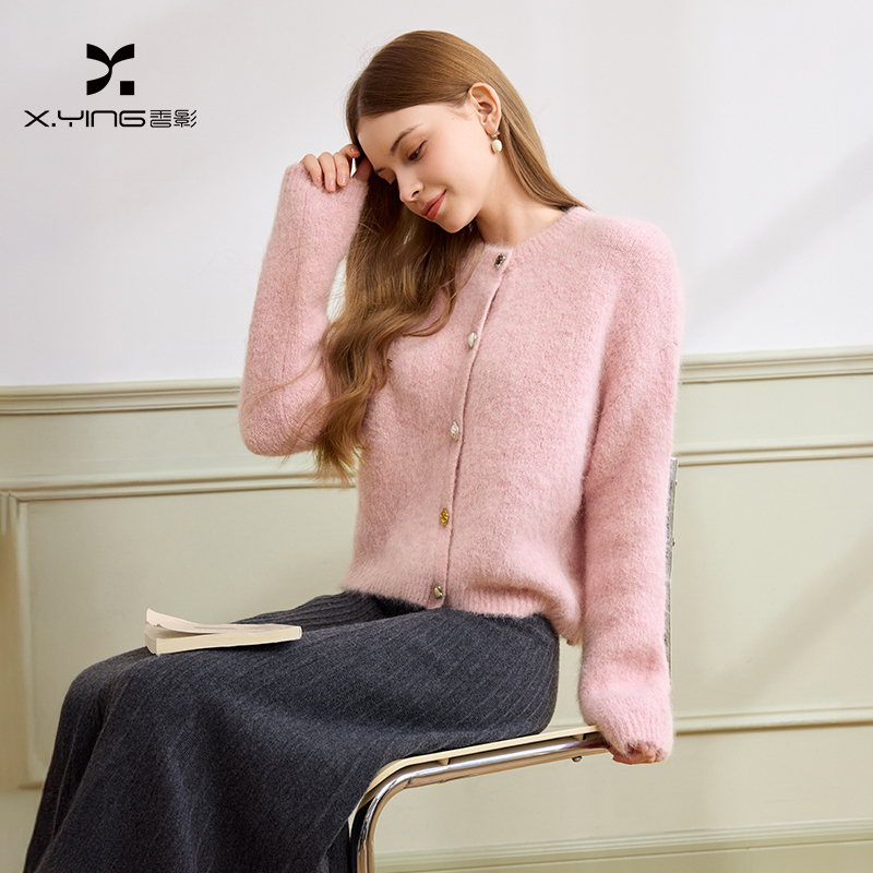 【直播专享】M85W041毛针织衫 香影软糯云朵针织微糖甜系毛衫