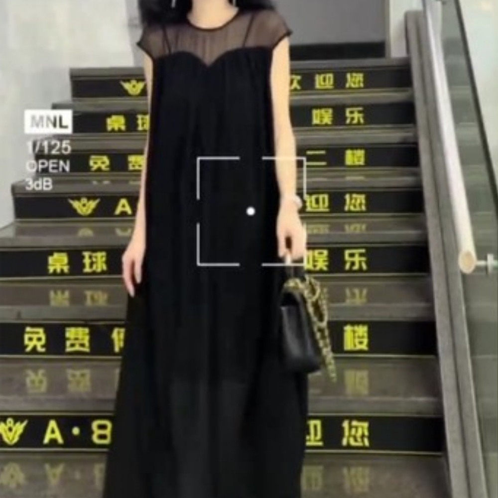 夏季长裙温柔风法式连衣裙夏装吊带裙清冷连衣裙CY70101