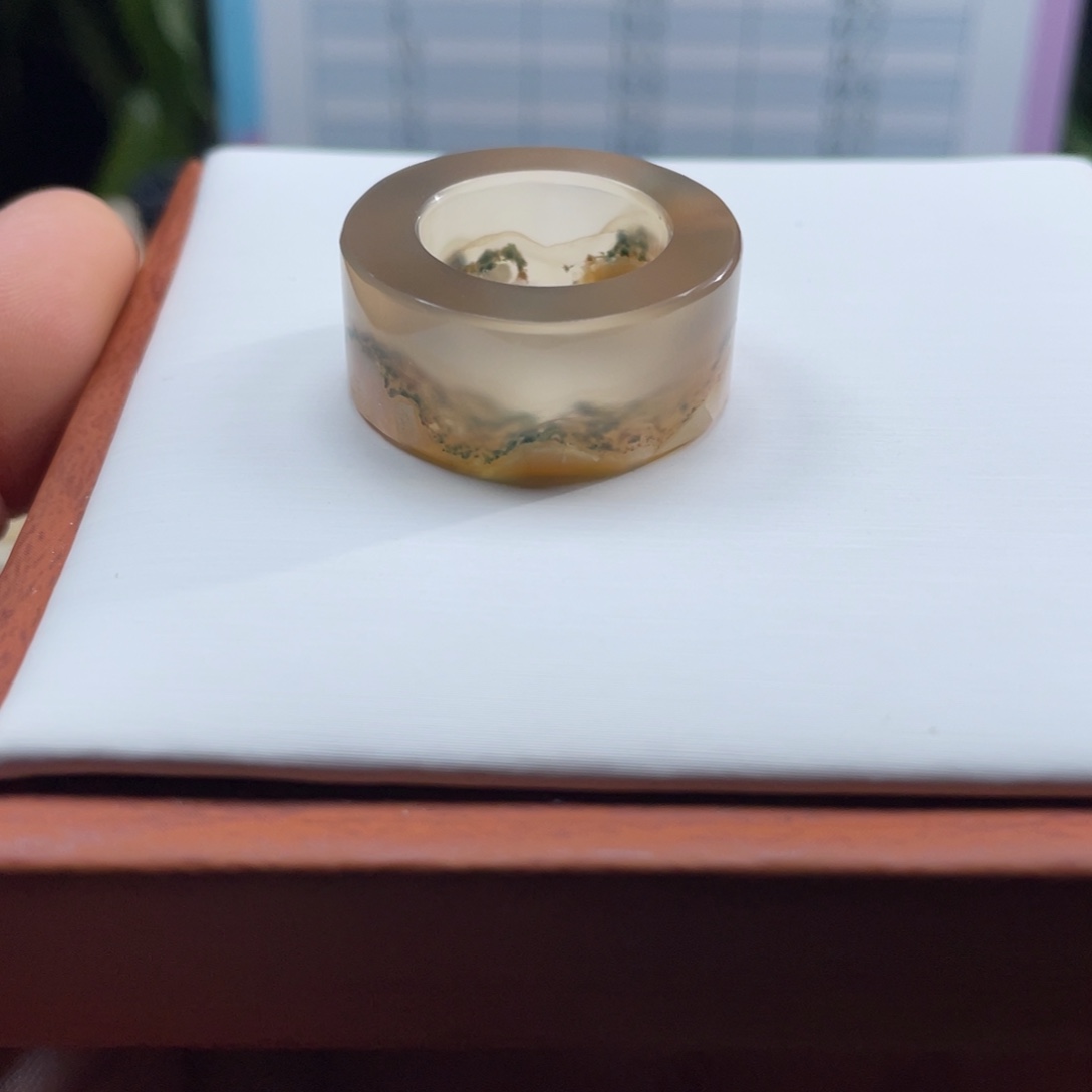 安***丶玛瑙/玉髓未镶嵌戒指Z17.7港16