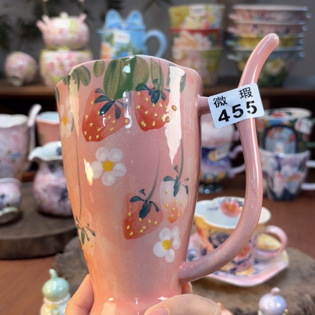 景德镇手绘高温釉下彩陶瓷茶具