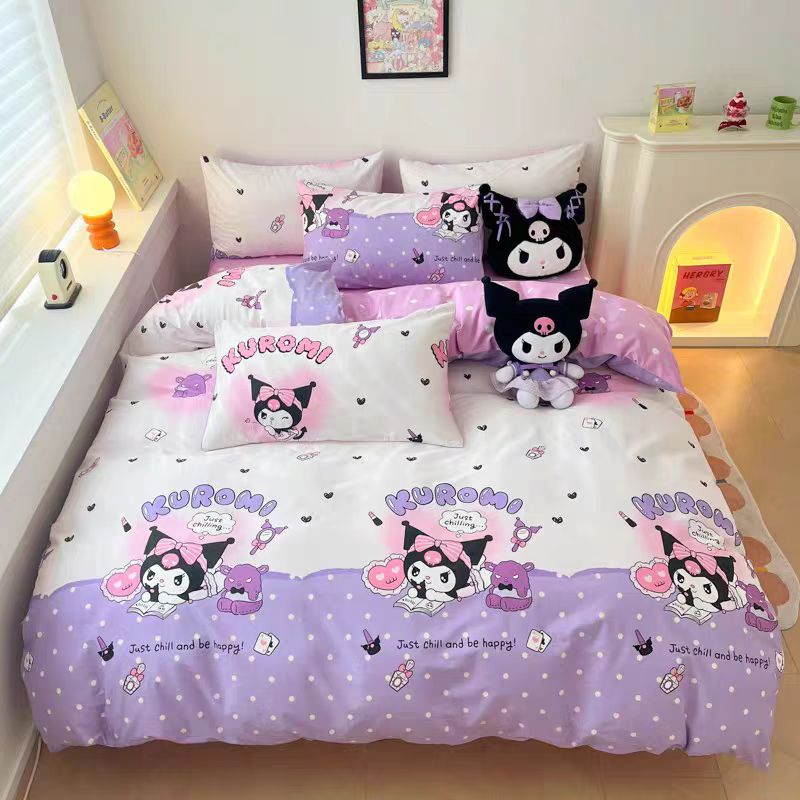 冬季40支床品套件蜡笔小新四件套斜纹被罩棉被套床品