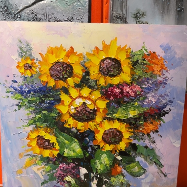 油画油画作品欣赏70.70带内框