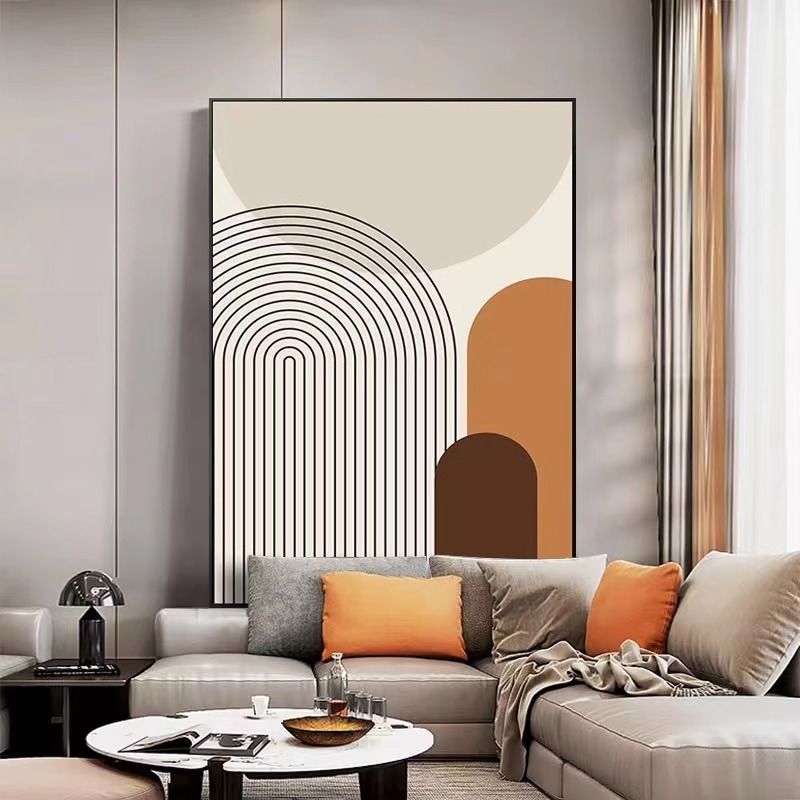 现代抽象简约轻奢风高级感装饰画落地画适合客厅玄关