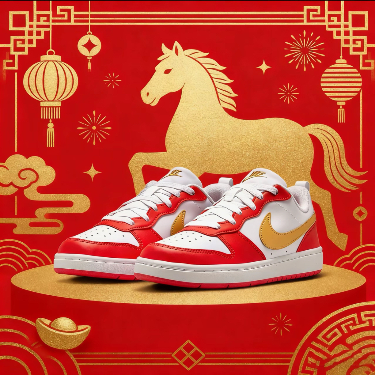 新年款马年COURT时尚耐磨GS休闲鞋运动鞋板鞋DV5456137