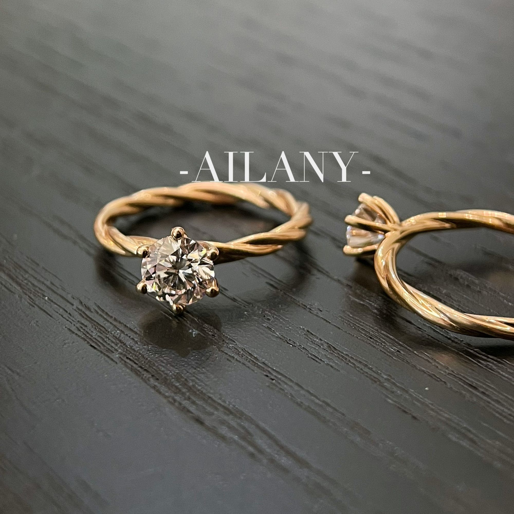 【合成/培育】培育钻戒定制18K黄金1.5ct藤蔓六爪镶钻女戒9#手捧花