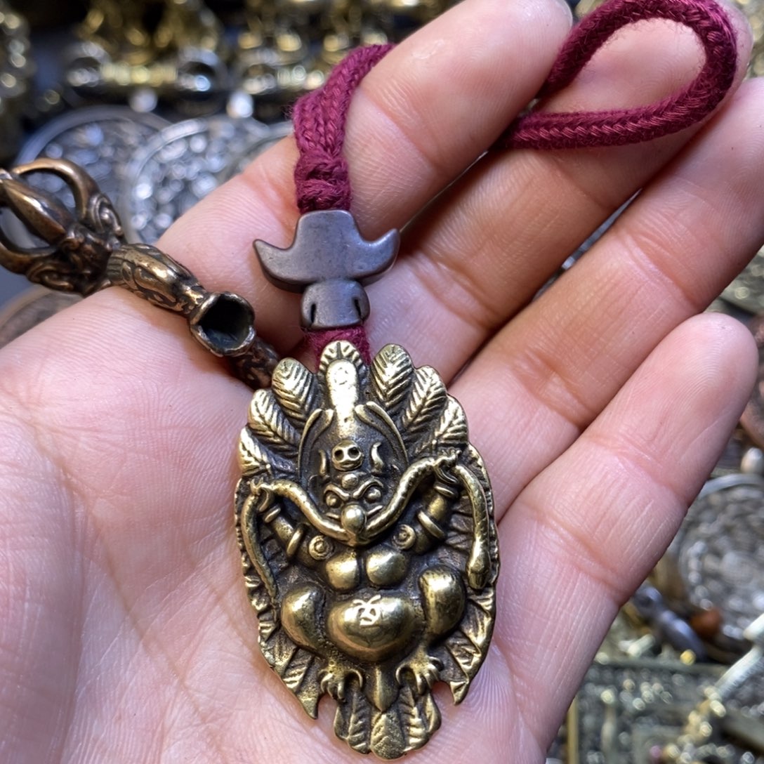 藏式大鹏鸟搭配挂件