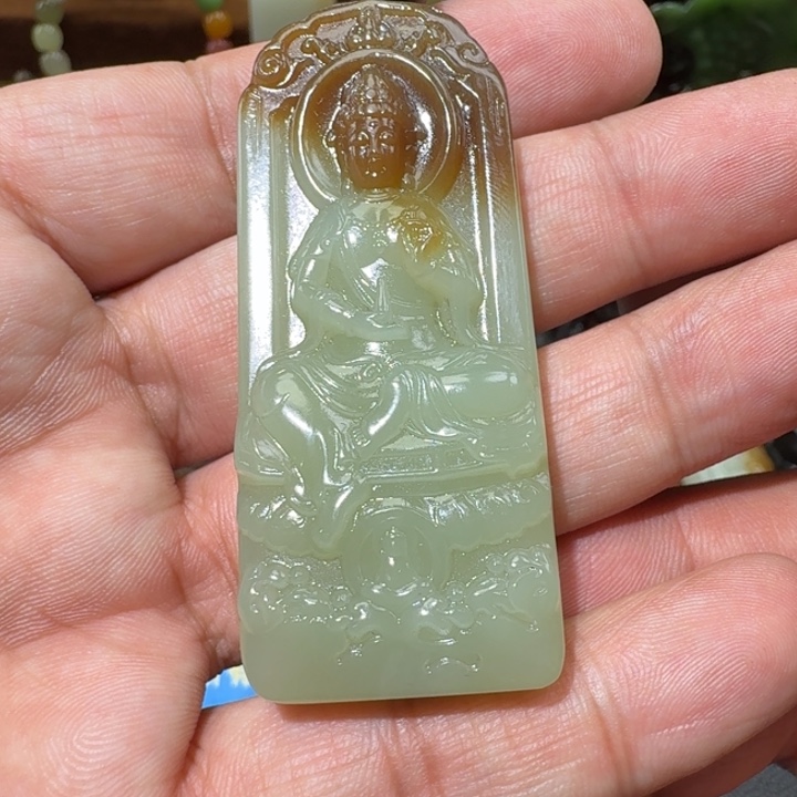 和田玉未镶嵌挂件