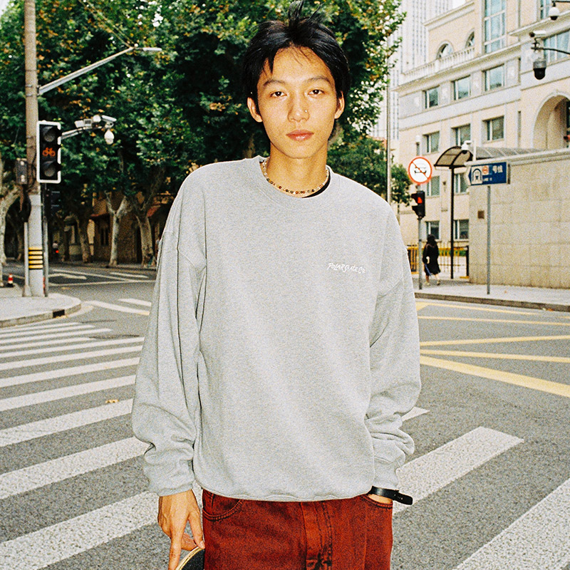 Polar Skate Co Surf Logo Crewneck 刺绣Logo纯棉廓形圆领卫衣潮