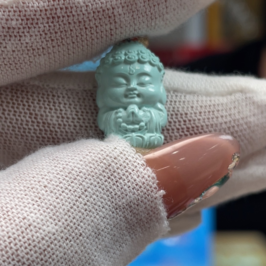 绿松石未镶嵌挂件