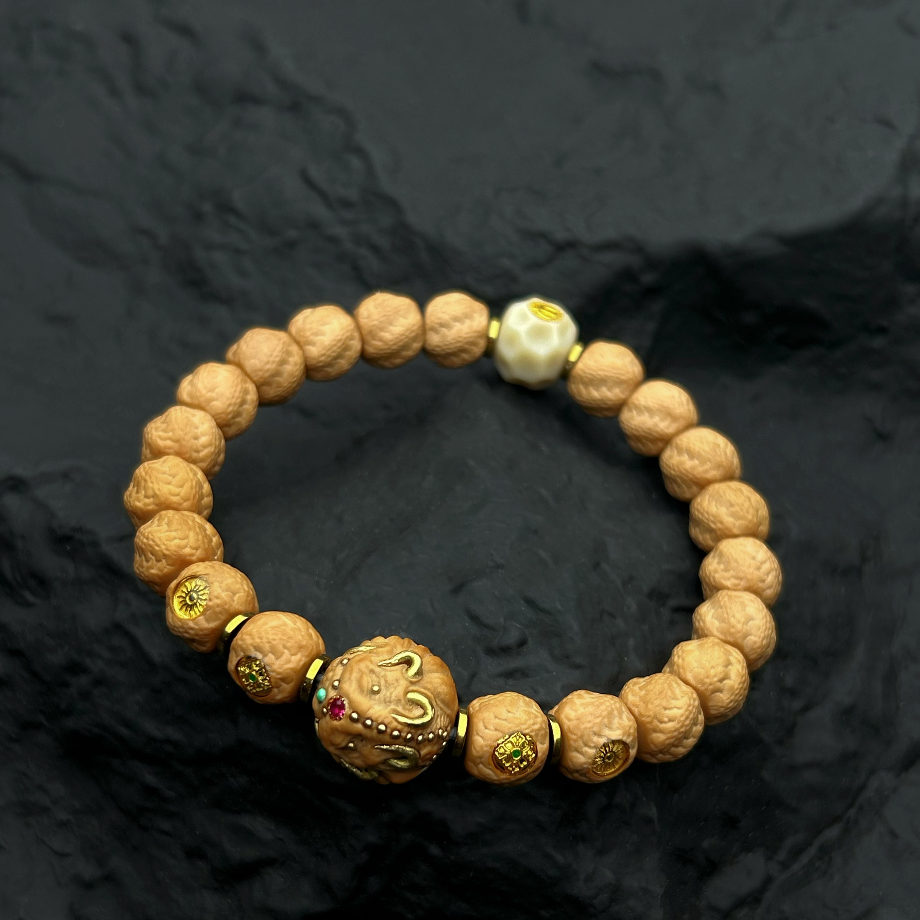 【灵蛇】猴头核桃手串 原生态 精工精卡 纯手工打造 高端品质 毕业