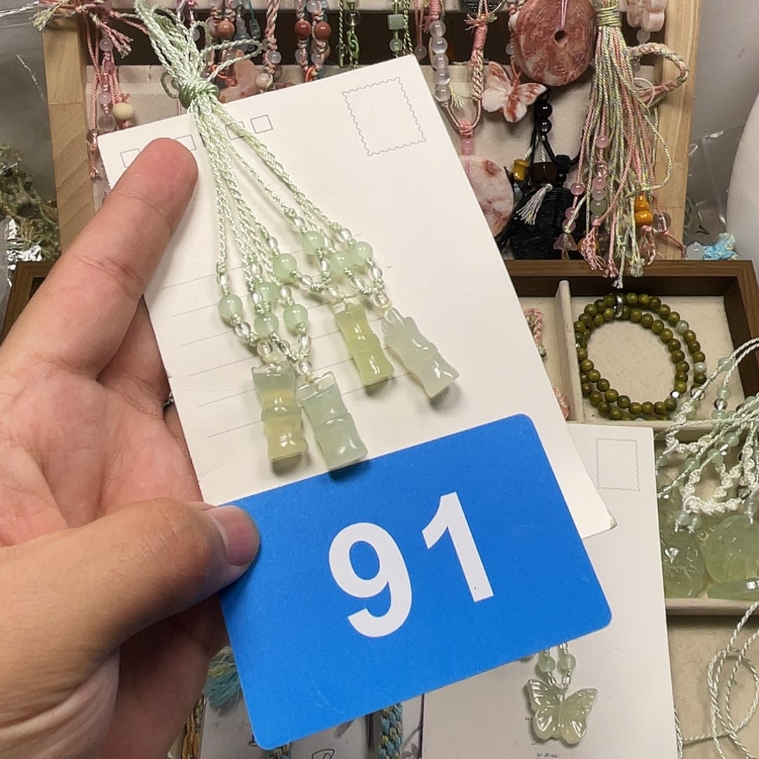 蛇纹石玉合金颈饰
