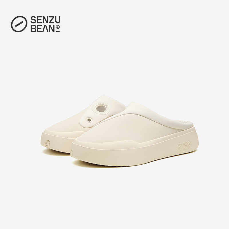 SENZU BEAN Slant era包头半拖男女款曹芳SZB运动休闲一脚蹬拖鞋