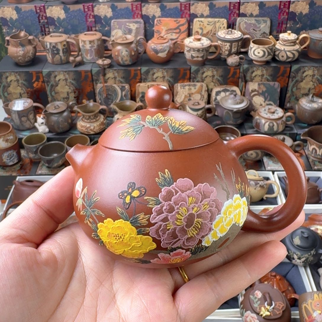 茶壶紫砂200cc原矿精工半手