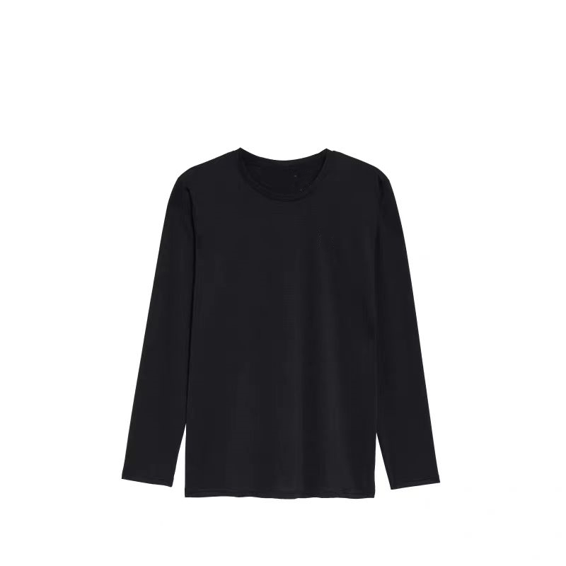 627-冬季内磨毛保暖长袖内搭，男女同款，速干弹力面料，偏短