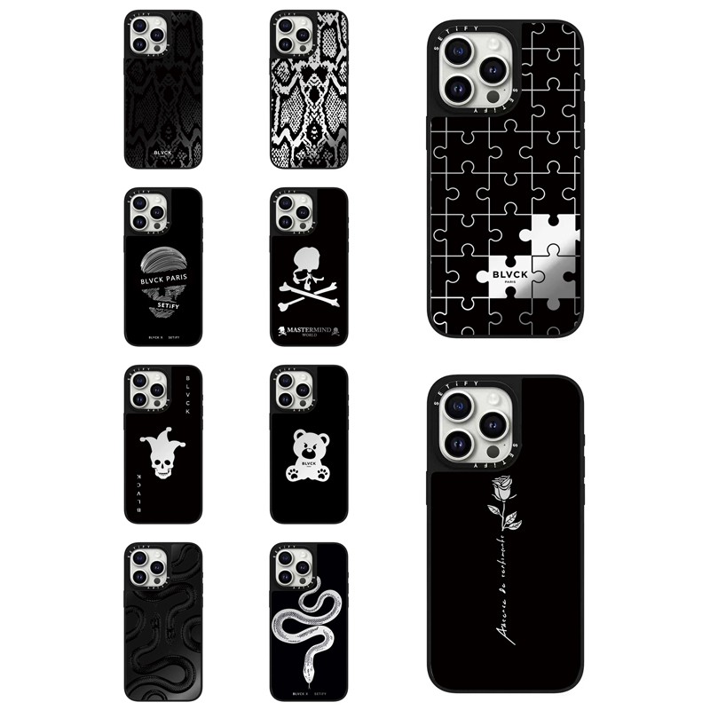 CASE联名BLVCK适用iPhone16Pro苹果15Promax手机壳14潮牌13磁吸12