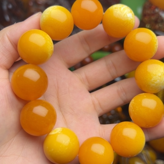 未镶嵌琥珀手串蜜蜡