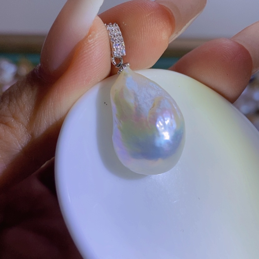 【闪购商品】淡水珍珠天然珍珠（微瑕）合金