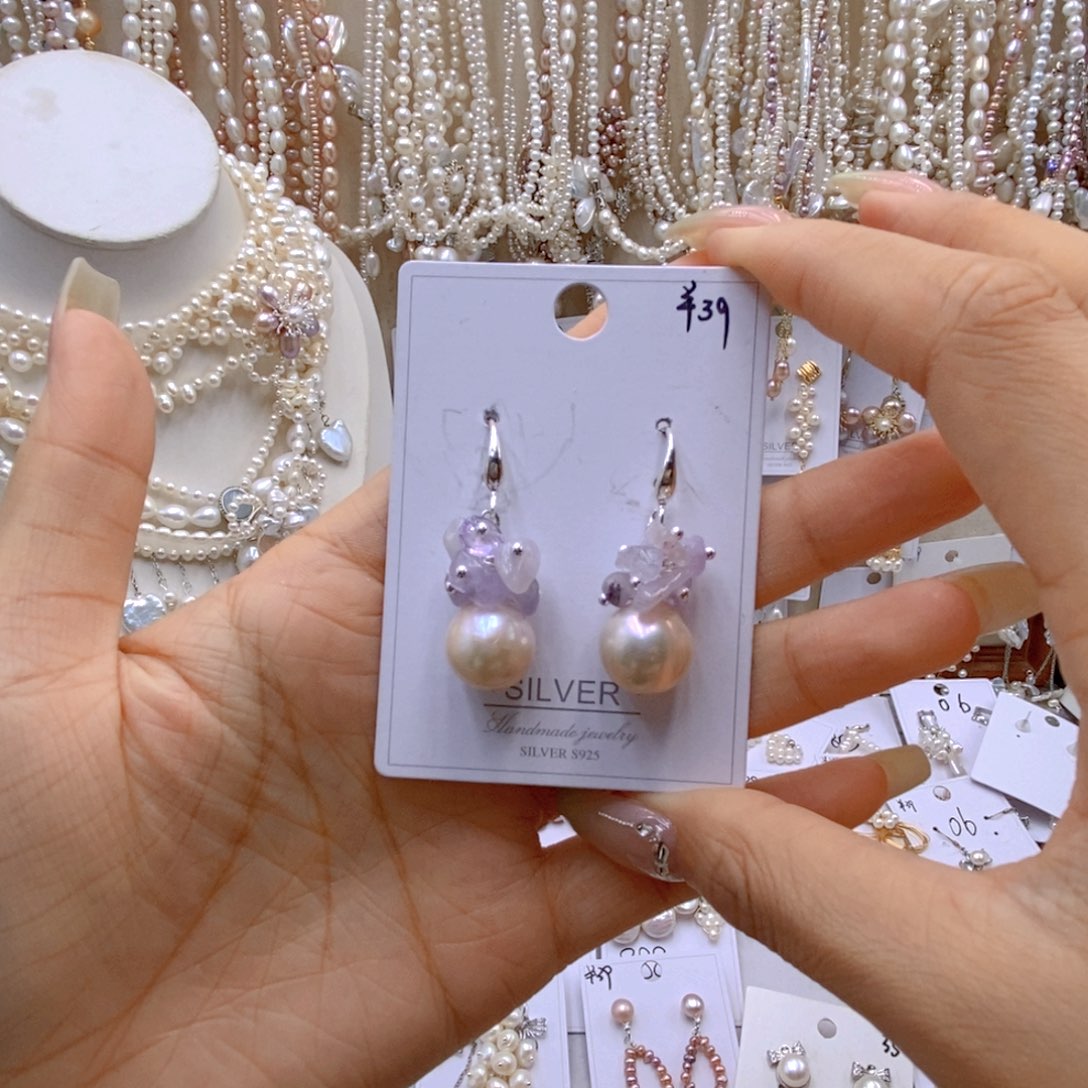 淡水珍珠银S925镶嵌颈饰