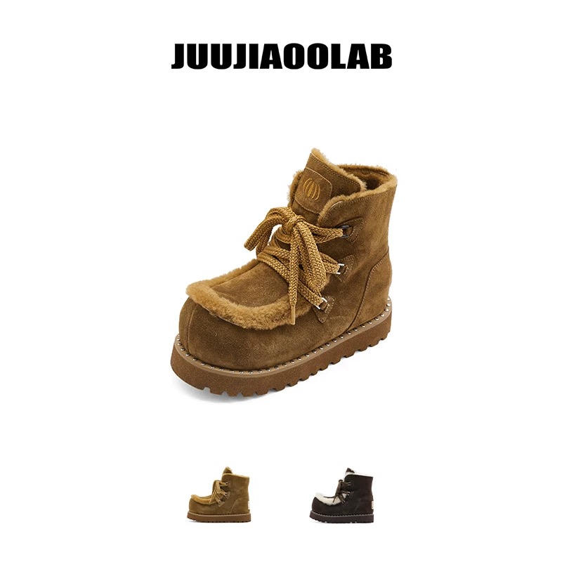 JUUJIAOOLAB【景致】25秋冬雪地靴厚底保暖加绒短靴SSW1-J2452C35