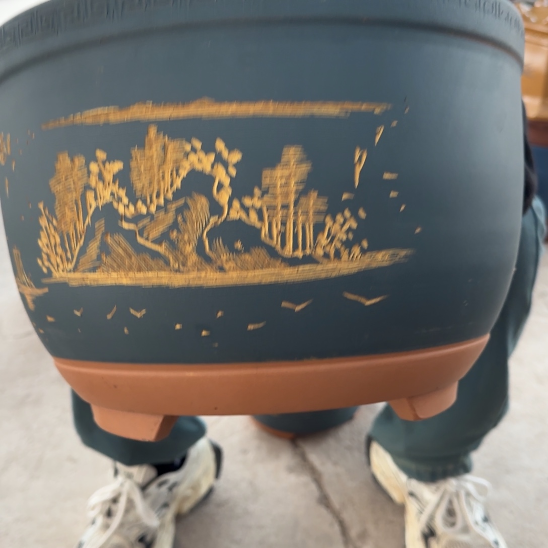 紫砂花盆口径30.20口径