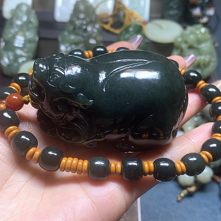 和田玉未镶嵌挂件