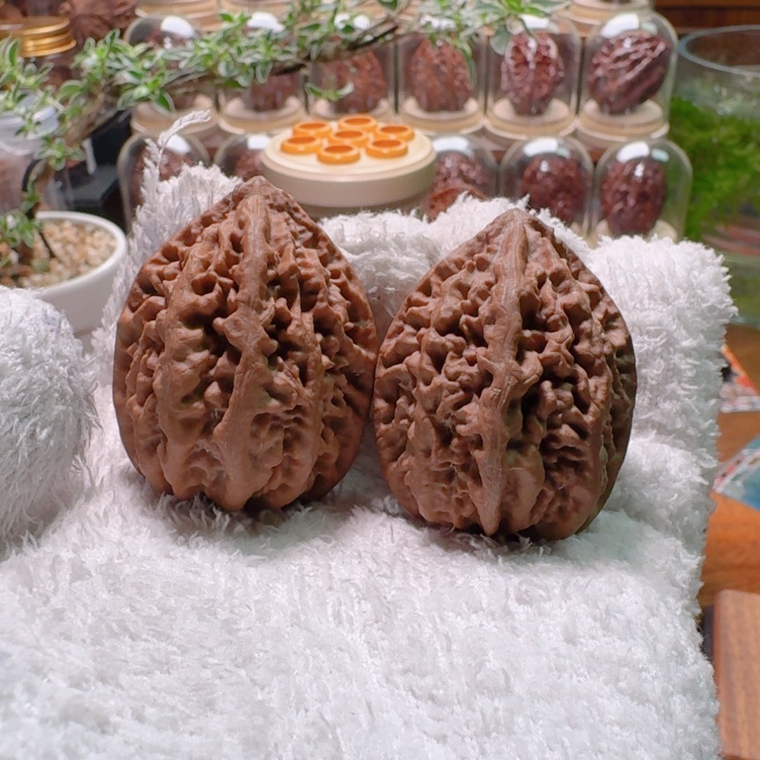 文玩核桃吊坠红豆珊