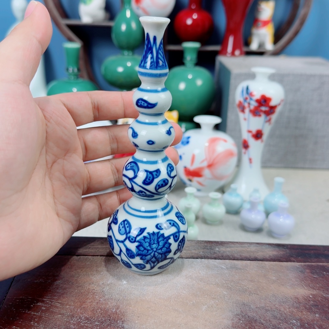 陶瓷手工小花器摆件