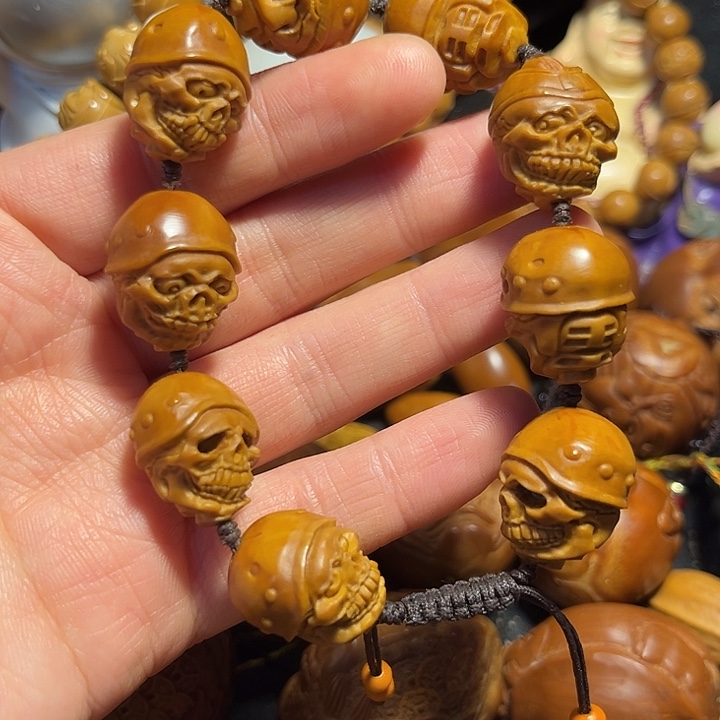 橄榄核手串/手链骷髅军团