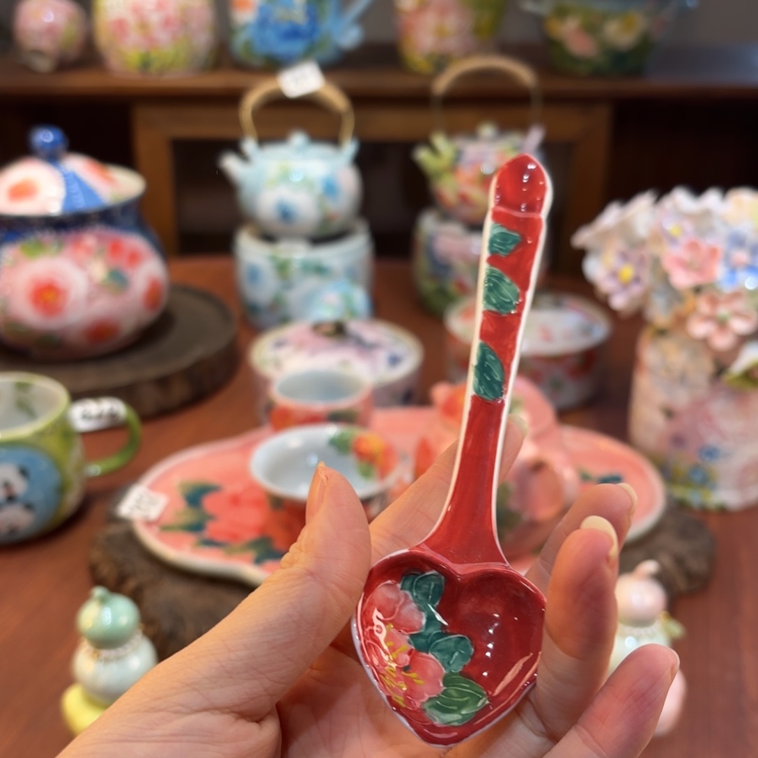 景德镇手绘高温釉下彩陶瓷茶具