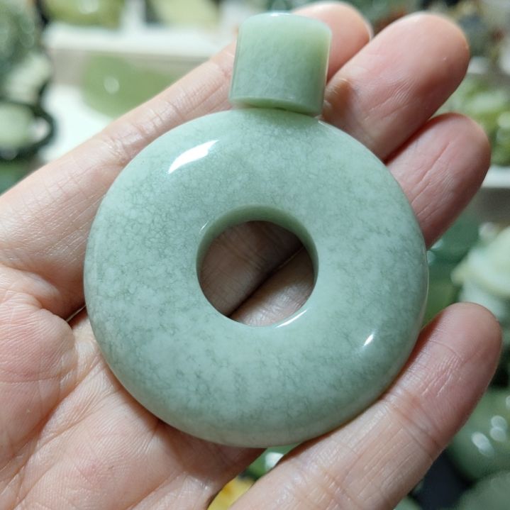 岫玉平安扣未镶嵌