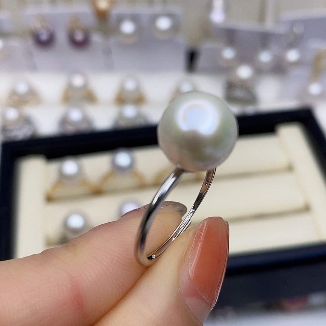 淡水珍珠颈饰银S925镶嵌