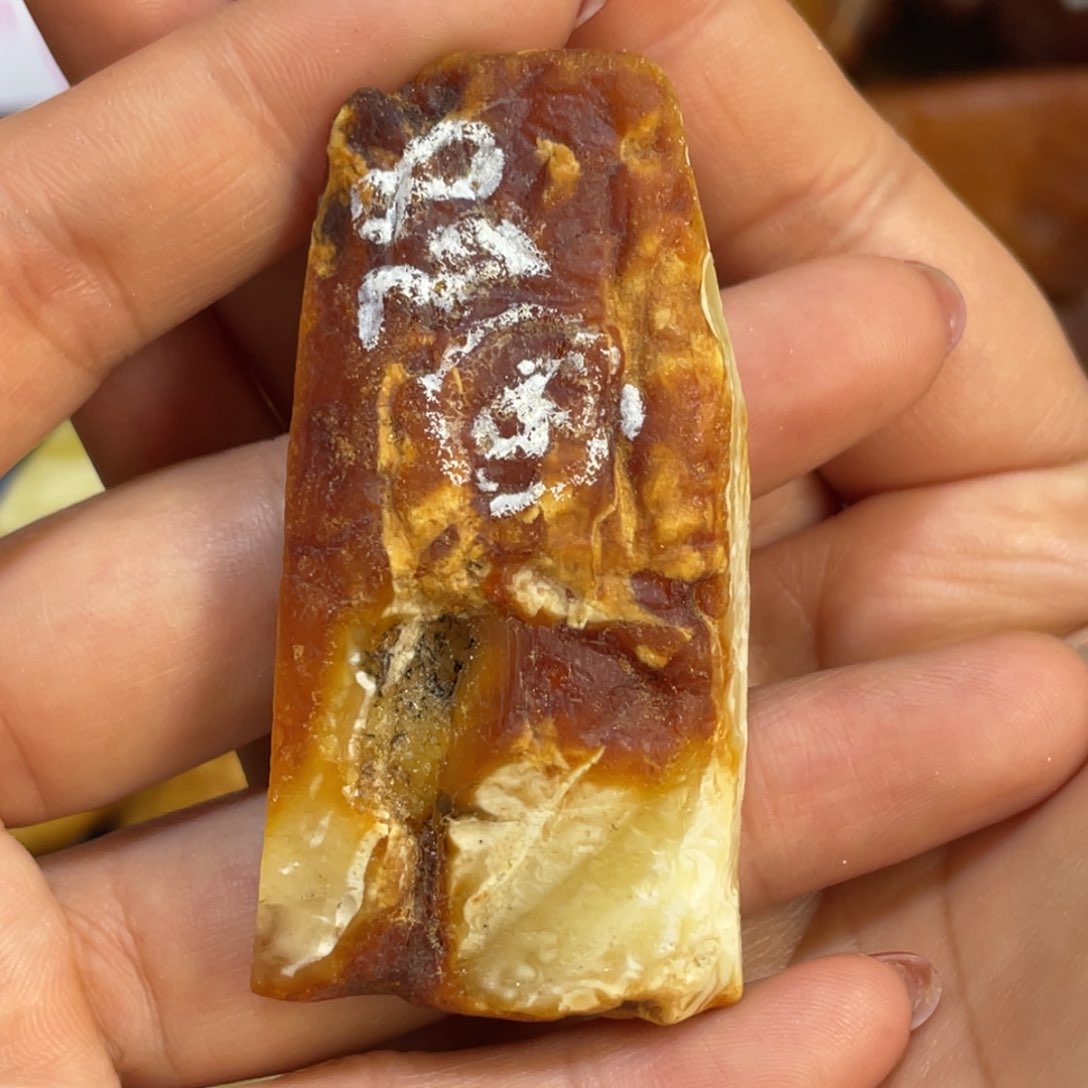 定制琥珀未镶嵌走****壳原石
