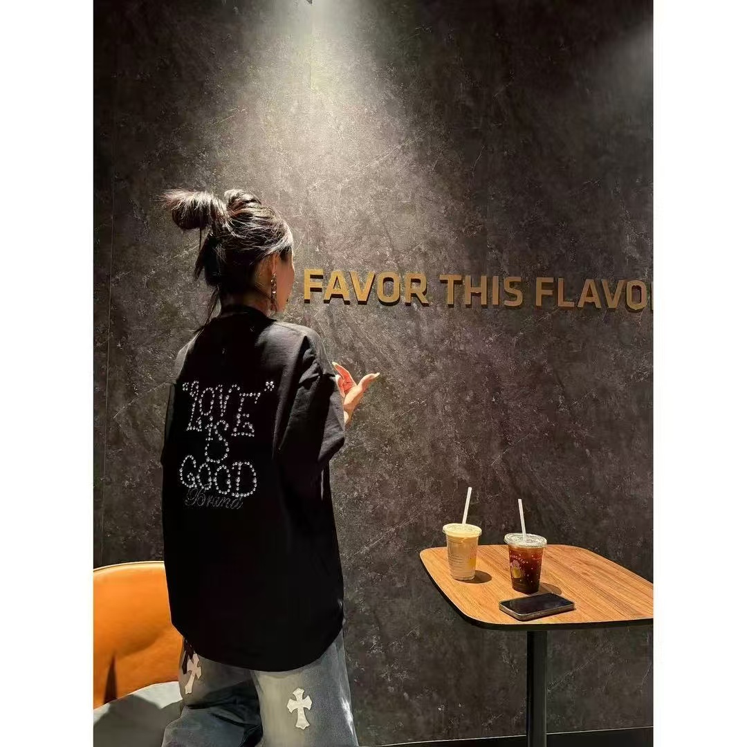 3699秋冬新款时尚百搭休闲潮流短袖T恤