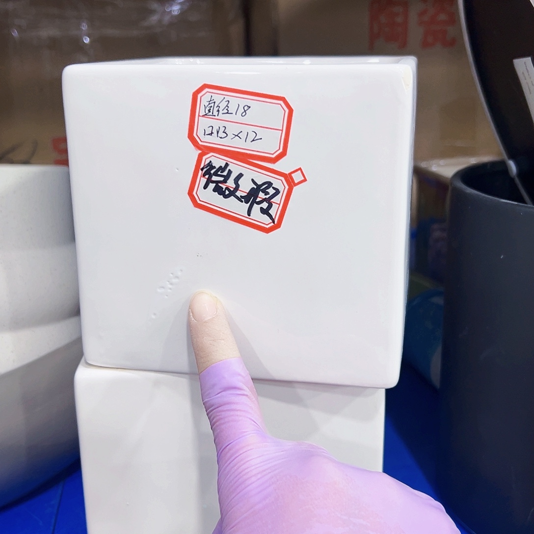 有孔外贸尾单陶瓷花盆凑单10米包邮